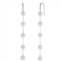 PearLustre by Imperial Sterling Silver Freshwater Cultured Pearl Station Linear Drop Earrings