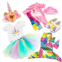 F.C Design Doll Clothes for American Girl 18 inch Dolls Mermaid Outfit Unicorn Tutu Dress Swimsuit