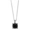 Lavish by TJM Sterling Silver Black Onyx & Marcasite Pendant Necklace