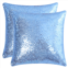 PiccoCasa Decorative Square Shiny Sparkling Comfy Sequin Throw Pillow Cover Sofa Couch