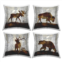 Stupell Home Decor Rustic Forest Animals Brown Silhouette Shapes Throw Pillow