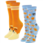 Zodaca Dog Crew Socks for Men and Women, Novelty Gift Socks (One Size, 2 Pairs)