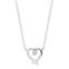 Love This Life Sterling Silver Heart Necklace