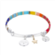 Love This Life Two-Tone Multicolor Shine Star Bangle Bracelet