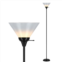 LIGHTACCENTS Mary Floor Lamp with White Cone Shade