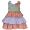 Baby & Toddler Girl Bonnie Jean Mixed Print Tiered Sleeveless Ruffle Neck Dress