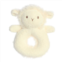 ebba Small White Cherub Lamb 6 Rattle Playful Baby Stuffed Animal