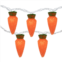 Northlight 10-count 9.25ft Orange Carrot Easter String Light Set