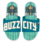 Mens ISlide White Charlotte Hornets 2023/24 City Edition Gel Slide Sandals