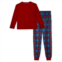 Sleep On It Boys 2-piece Brushed Jersey Plaid Pajama Sets