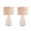 Jonathan Y Designs Alvord Led Glass Table Lamp (set Of 2)