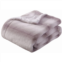 Abrihome 50 X 60 Lightweight Printed Faux Rabbit Fur Plush Cozy Soft Blanket Throw With Stripe