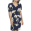 Womens Harper Rose Short Sleeve V-Neck Shift Mini Dress