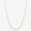 Aqua Moda Gold Tone Waterproof Stainless Steel Figaro Necklace