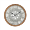 Contemporary Home Living 33 Gray and Brown Astrological Motif Round Wall Clock