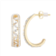 Chrystina Crystal Marquise C-Hoop Earrings