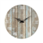 Contemporary Home Living 16 Brown and Light Blue Wooden Roman Numeral Outdoor Wall Clock