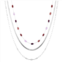 Love This Life Silver Plated Multi-Color Beaded Herringbone Layered Necklace