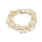 Juvell 18K Gold Plated Simulated Pearl Bracelet