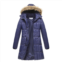 Haute Edition Womens Mid-length Puffer Parka Coat With Faux Fur-lined Hood