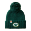 Womens Sh*t That I Knit Green Green Bay Packers Team Logo Cuffed Knit Hat with Pom