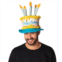 RIP Costumes Yellow And Blue Birthday Cake Hat Costume, Adult One Size