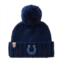 Womens Sh*t That I Knit Royal Indianapolis Colts Hand-Knit Brimmed Merino Wool Beanie with Yarn Pom Pom