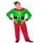 Christmas Central 45 Red And Green Mens Elf Costume With A Christmas Santa Hat - Plus Size