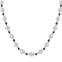Imperial Delta Sterling Silver Freshwater Cultured Pearl and Onyx Bead Necklace