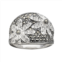 Lavish by TJM Sterling Silver Crystal Flower Ring