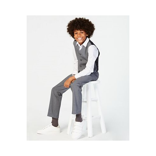 Calvin Klein Big Boys Slim Fit Stretch Suit Vest