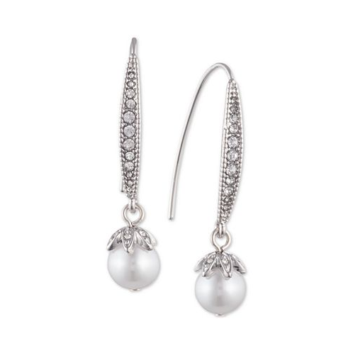 Marchesa Pave & Imitation Pearl Drop Earrings