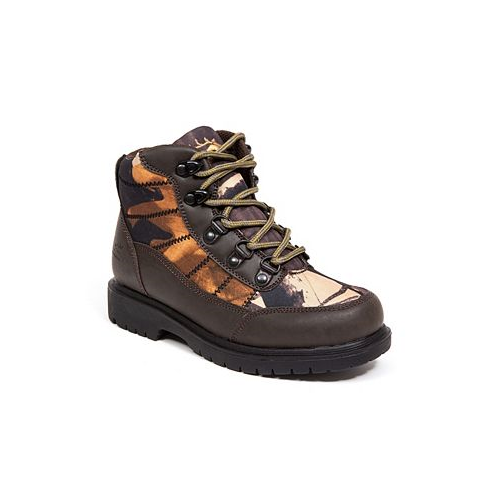 DEER STAGS Little and Big Boys Water Resistant Camo Hiker Boot