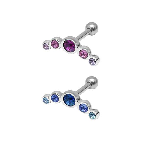 Rhona Sutton Bodifine Stainless Steel and Brass Set of 2 Colors Tragus