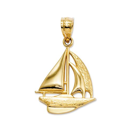 Macys 14k Gold Charm Sailboat Charm
