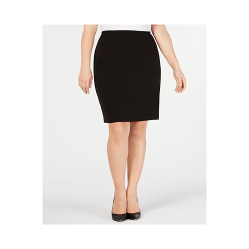 Calvin Klein Plus Size Soft Crepe Pencil Skirt