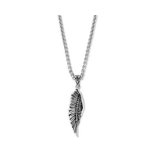 EFFY Collection EFFY Mens Wing 22 Pendant Necklace in Sterling Silver