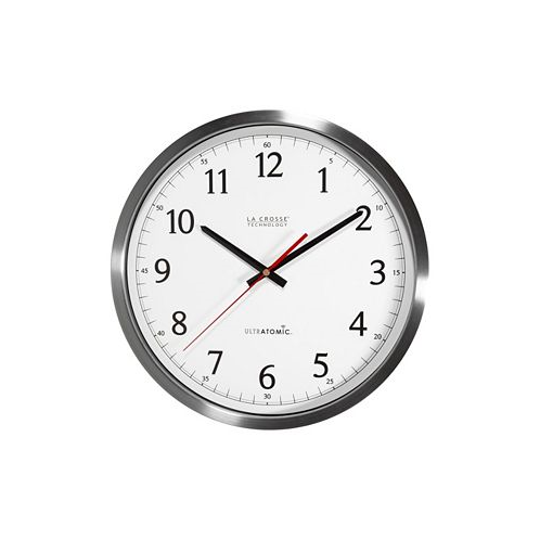 La Crosse Technology 14 UltrAtomic Analog Stainless Steel Wall Clock