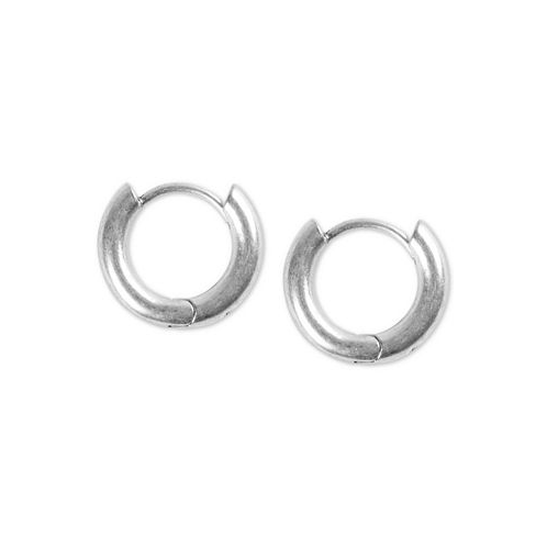 Lucky Brand Extra Small Silver-Tone Mini Hoop Earrings 2/5