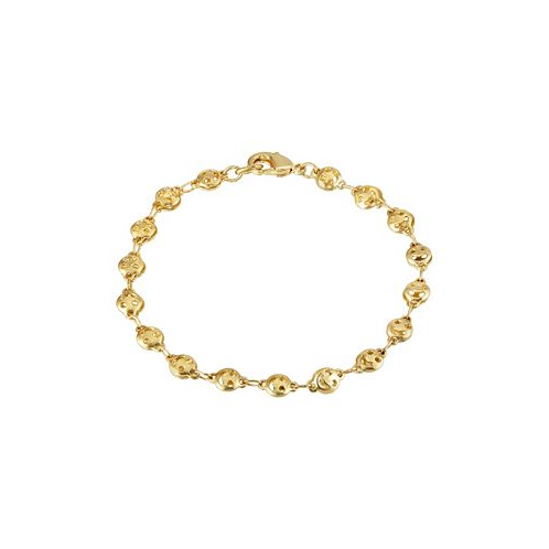 2028 Gold-Tone Happy Face Chain Bracelet
