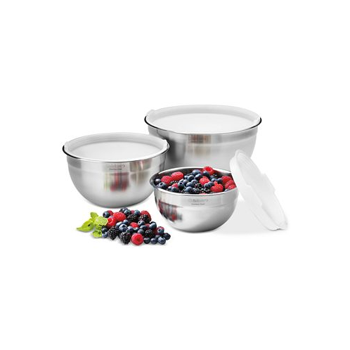 Cuisinart Stainless Steel Mixing Bowls with Lids Set of 3