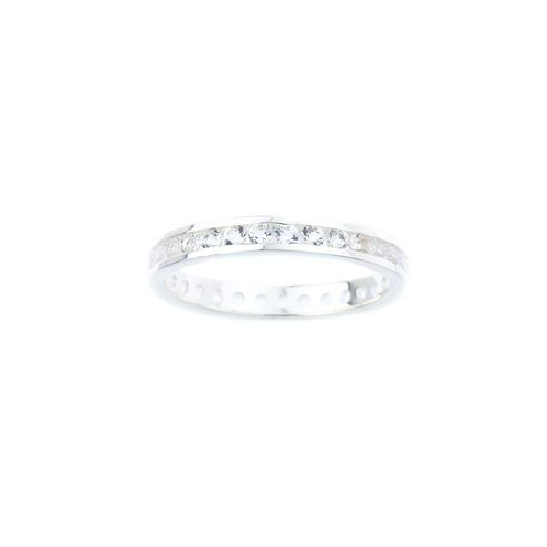 Macys Channel-set Gemstone Ring in Sterling Silver