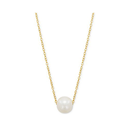Giani Bernini Cultured Freshwater Pearl (8mm) Solitaire 18 Pendant Necklace