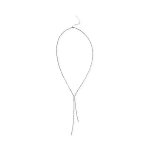 I.N.C. International Concepts Silver-Tone Rhinestone Long Lariat Necklace 28 + 3 extender