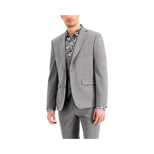 I.N.C. International Concepts Mens Slim-Fit Gray Solid Suit Jacket