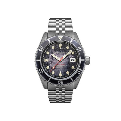Spinnaker Mens Wreck Automatic Solid Stainless Steel Bracelet Watch 44mm