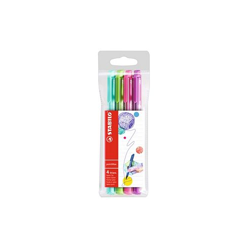 Stabilo pointMax Color Pen Wallet Set 4 Pieces
