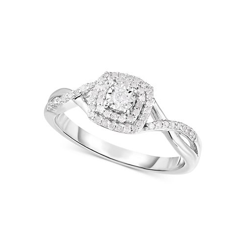 Promised Love Diamond Promise Ring (1/5 ct. t.w.) in Sterling Silver