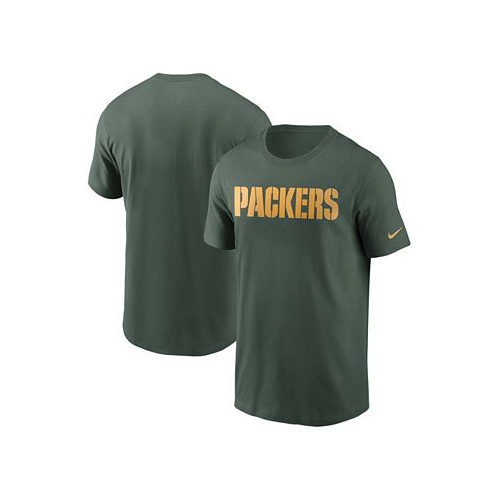 Nike Mens Big and Tall Green Green Bay Packers Team Wordmark T-shirt