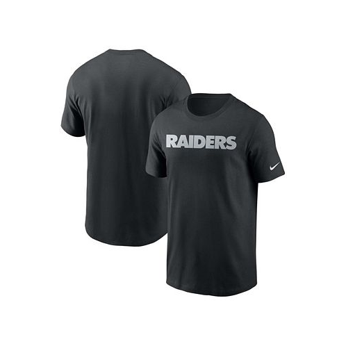 Nike Mens Black Las Vegas Raiders Team Wordmark T-shirt